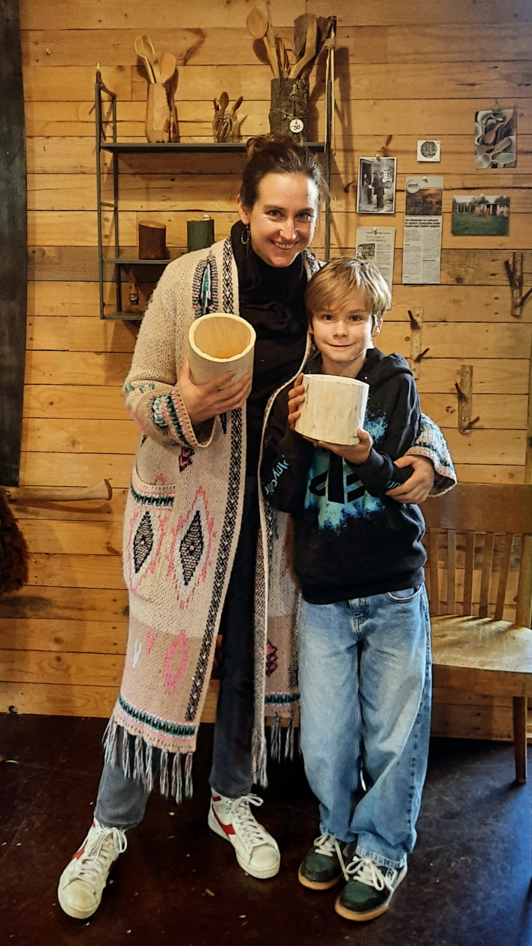 Creatieve Ouder-Kind workshop houtbewerking - Foto