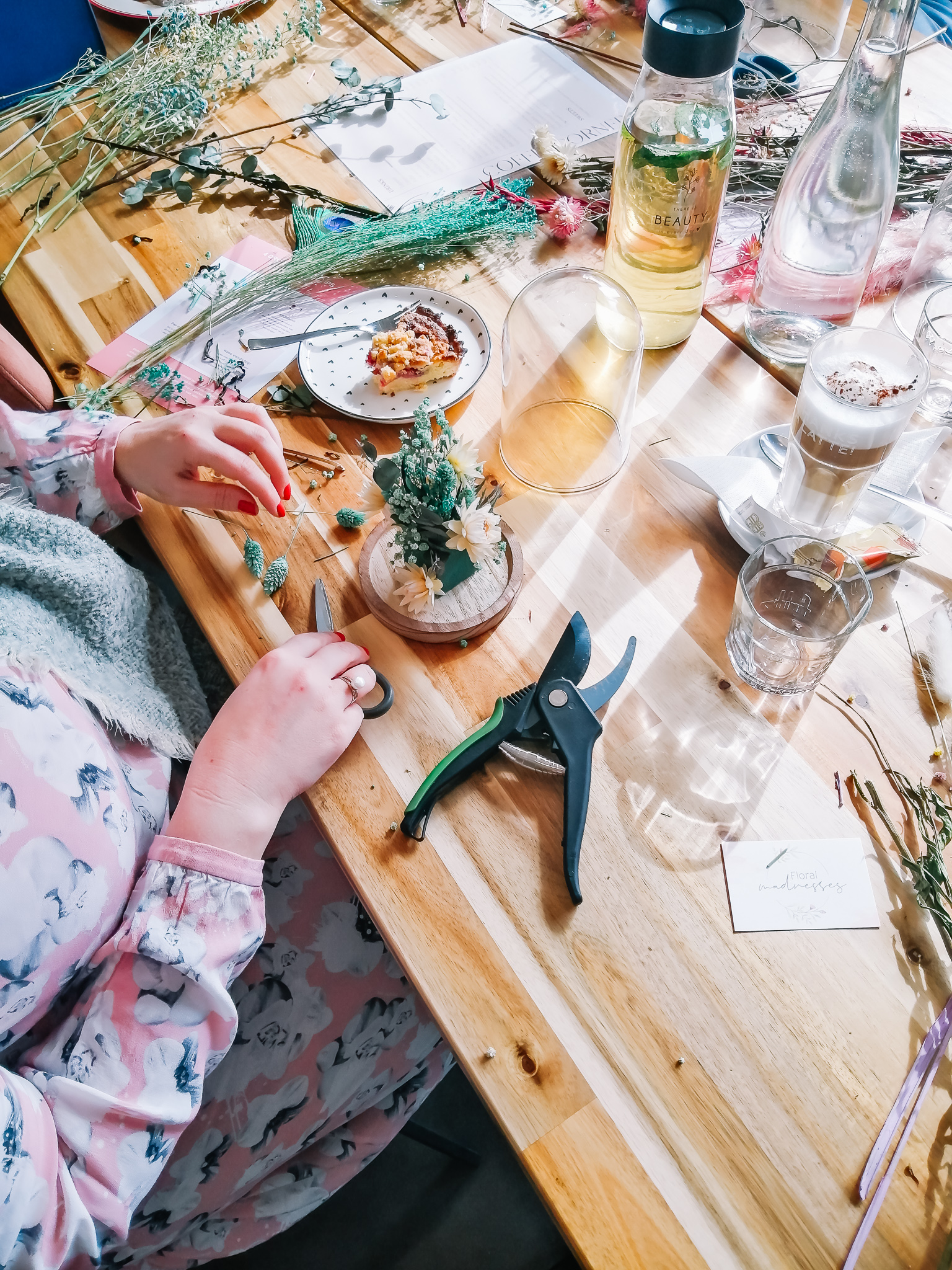 Workshop mini droogbloemen lentetuintje - Foto