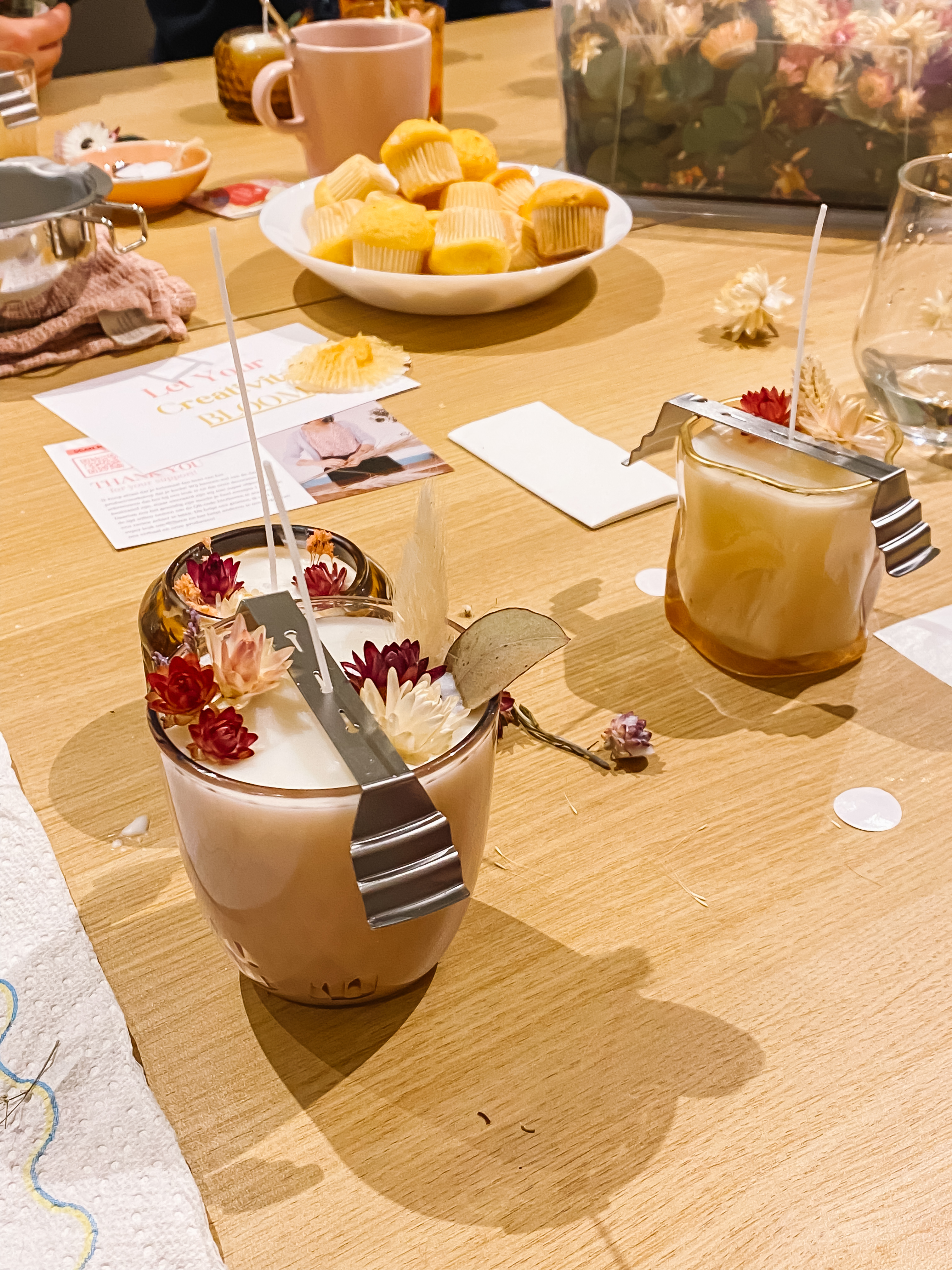 Natuurlijke (geur)kaarsen maken workshop - Foto