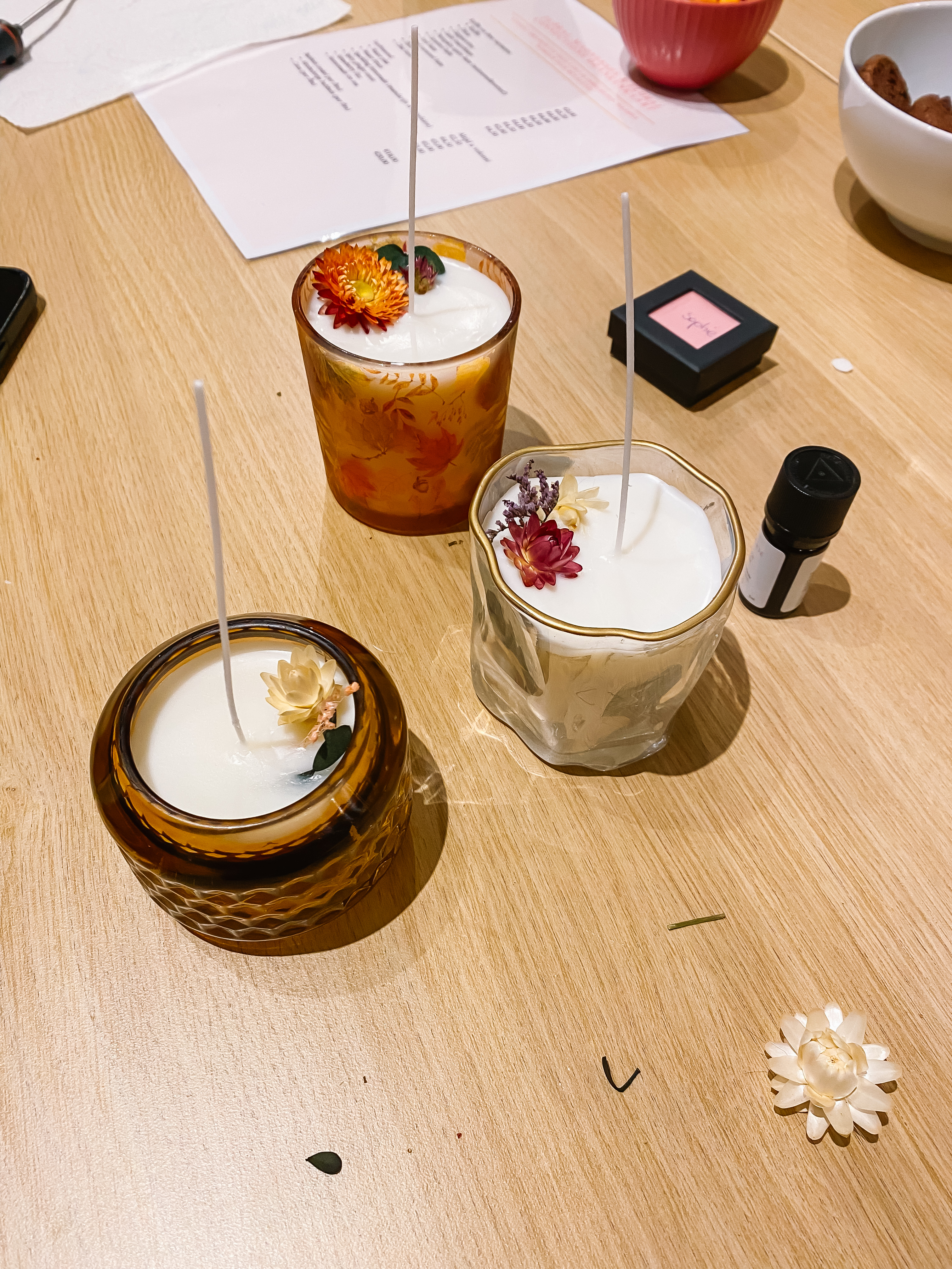 Natuurlijke (geur)kaarsen maken workshop - Foto