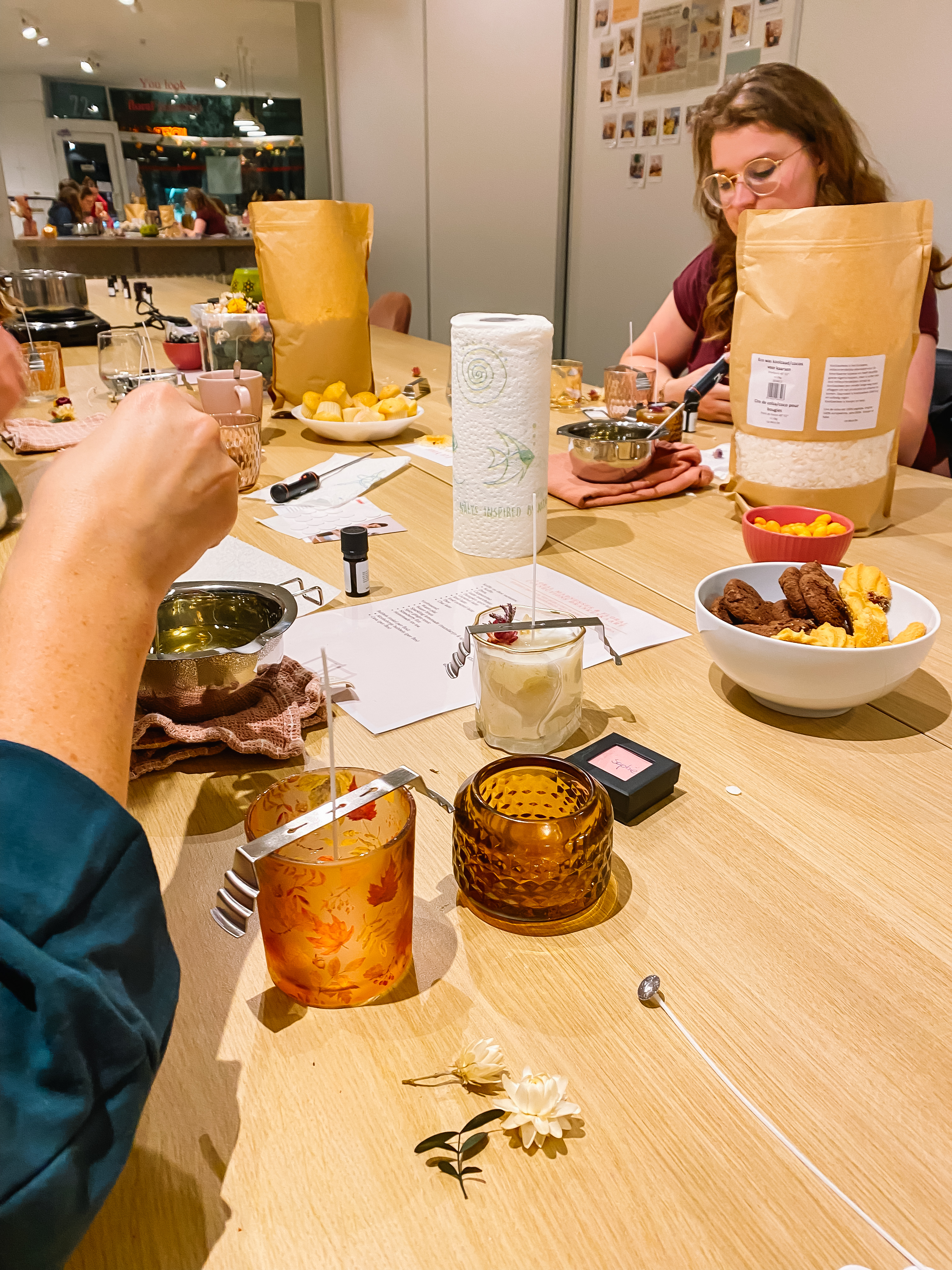 Natuurlijke (geur)kaarsen maken workshop - Foto