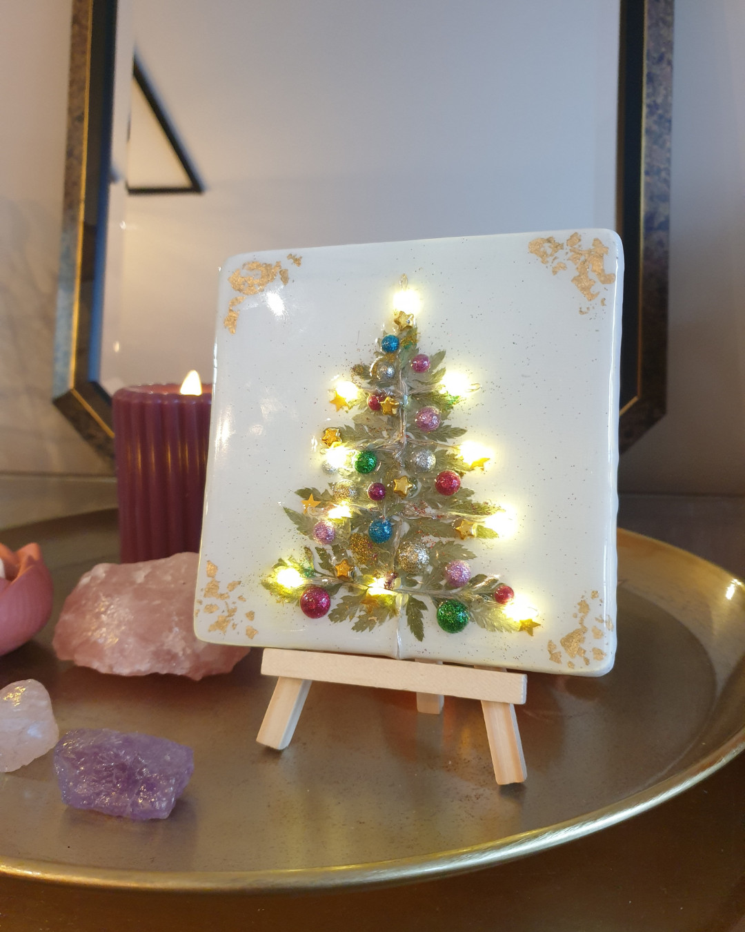 Workshop Kerst tegeltje maken - Foto