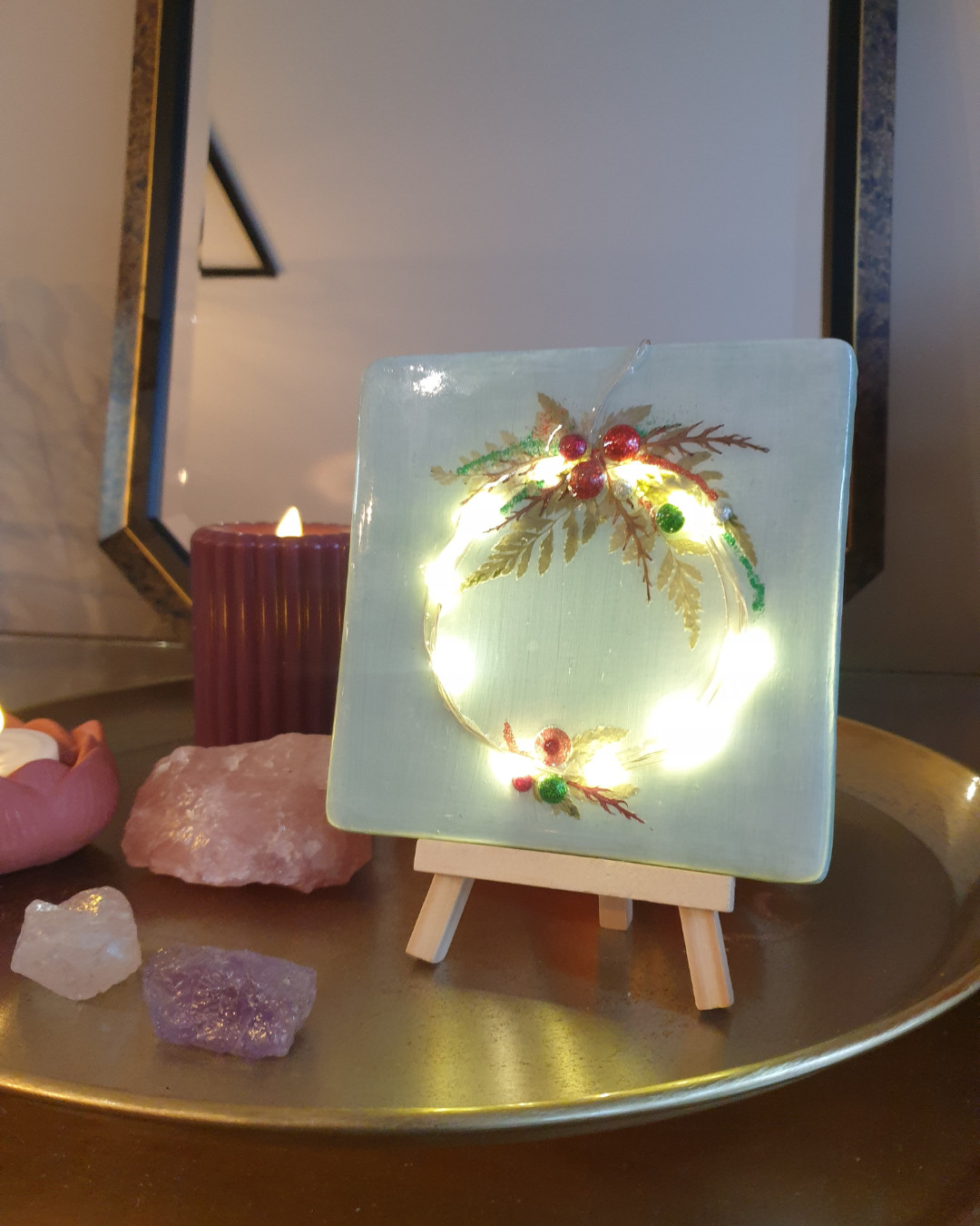 Workshop Kerst tegeltje maken - Foto