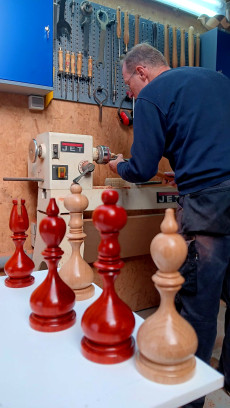 Houtdraaien voor beginners - Schaakstukken.