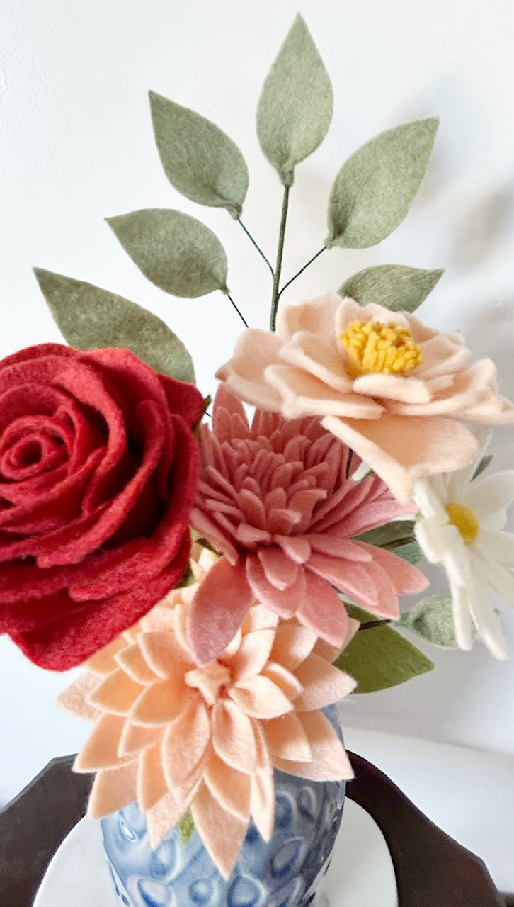 Groepsworkshop Viltbloemen - Foto