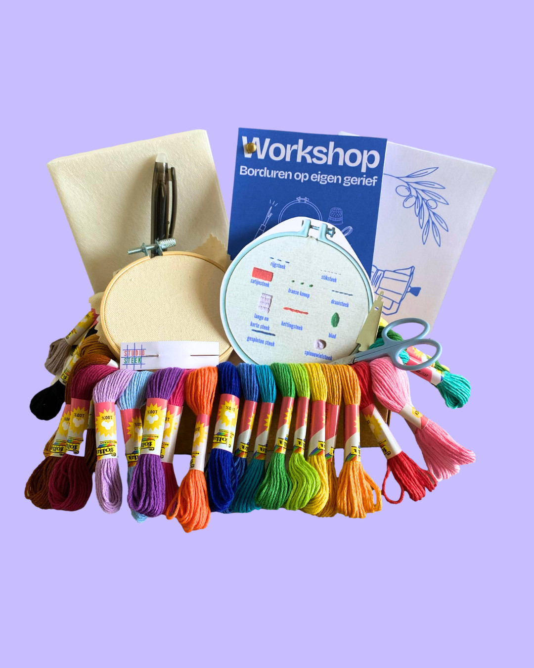 Borduurworkshop in een doosje - Foto