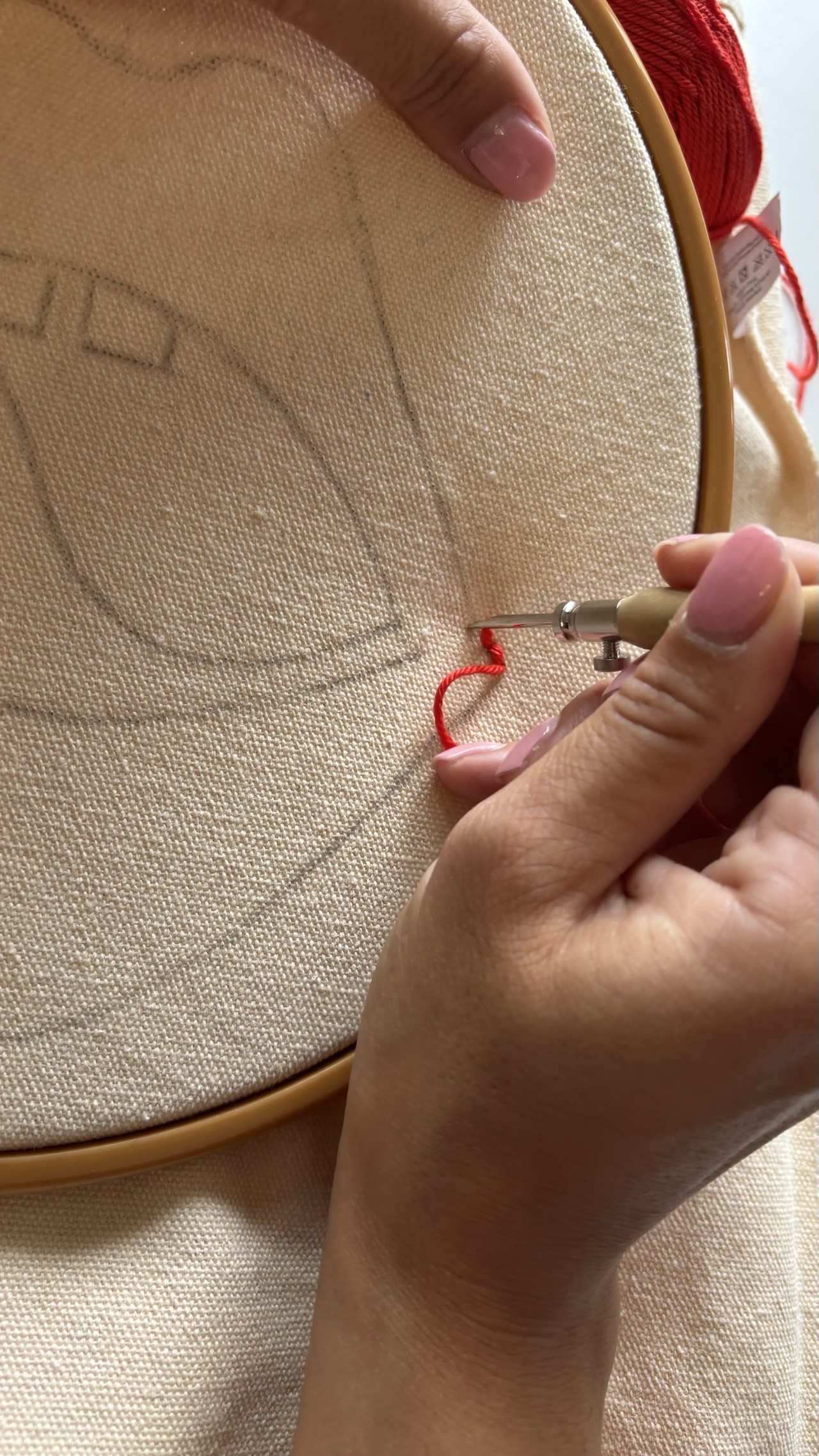 Punch Needle Canvas Tas DIY Pakket - Foto