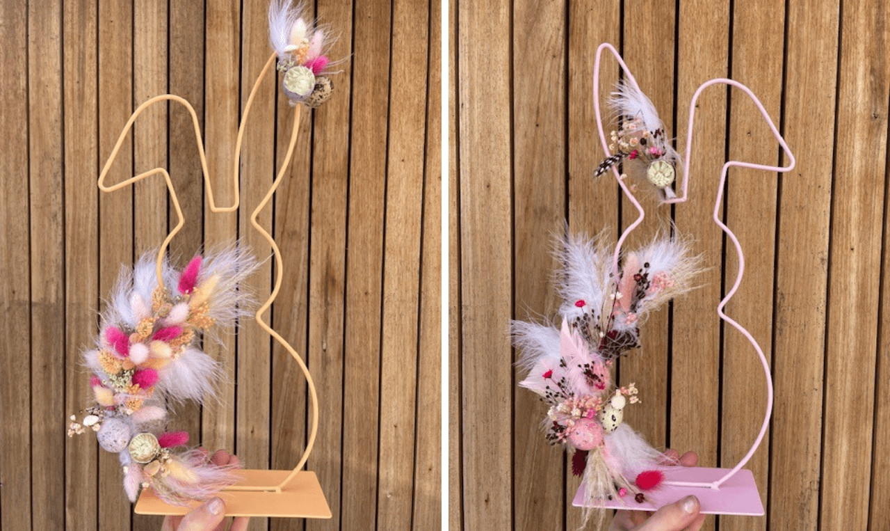 Paasworkshop: Paashaas met droogbloemen - Foto