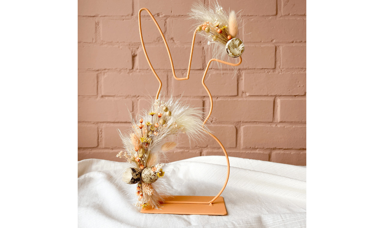 Paasworkshop: Paashaas met droogbloemen - Foto