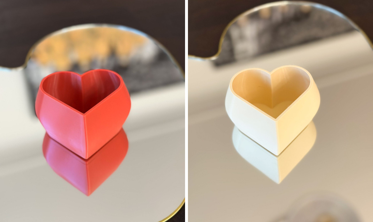 DIY-Pakket;3 hartjes potjes met droogbloemen - Foto