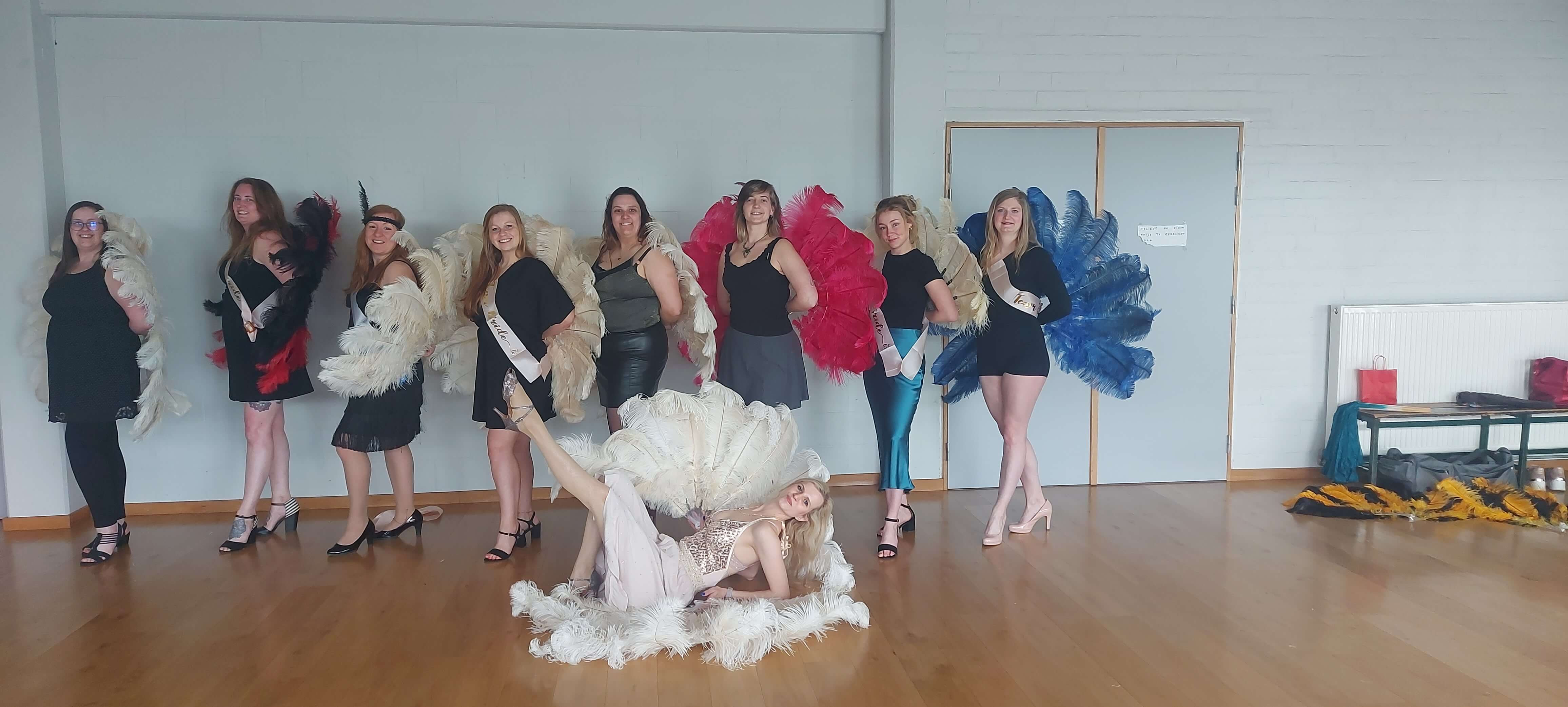 Burlesque Featherfan workshop - Foto