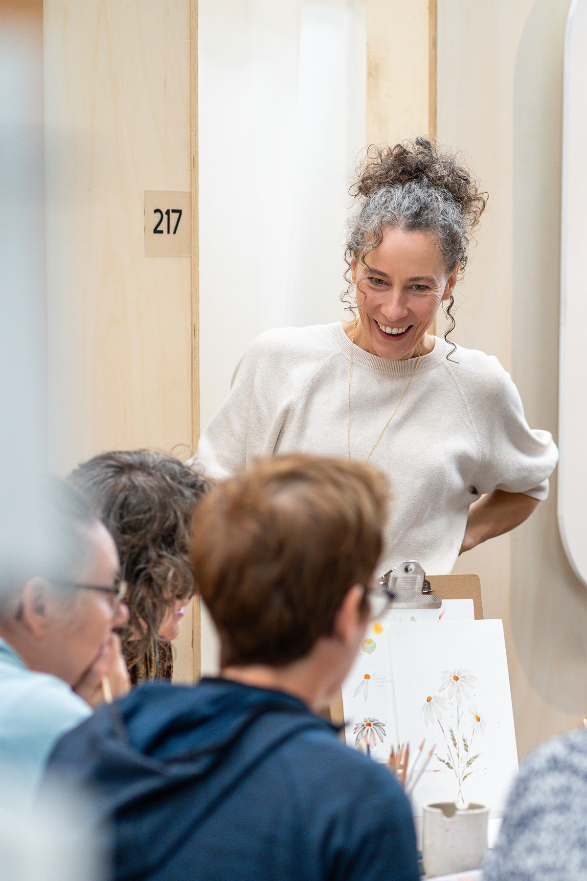 Dag Workshop 'Expressie in Acryl ' Abract Acryl schilderen! - Foto