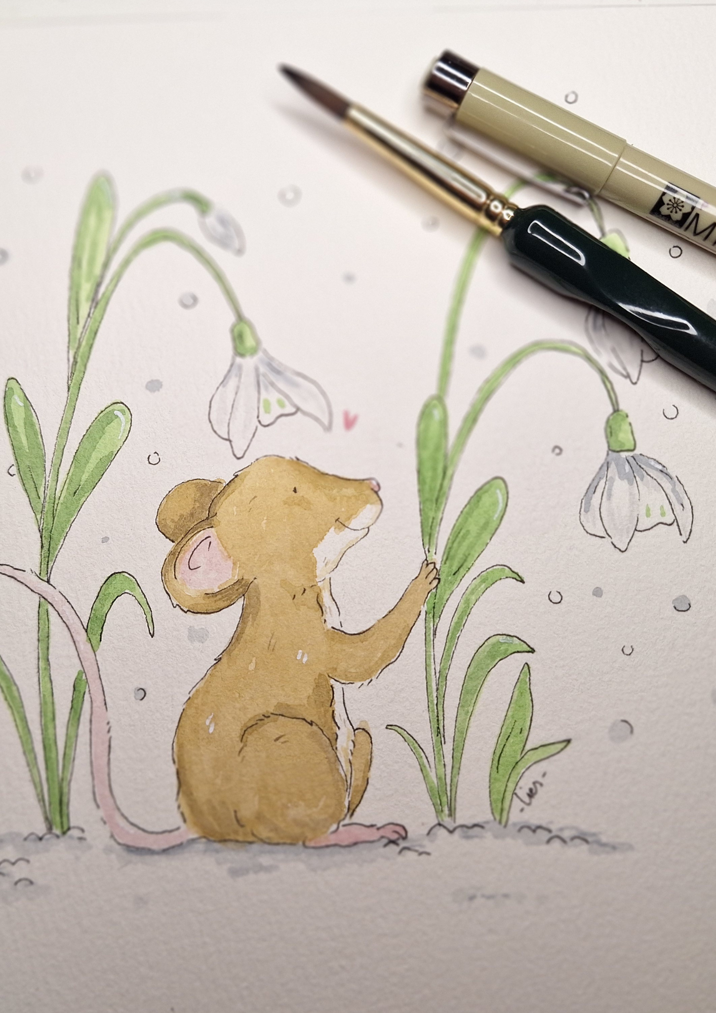 Aquarelworkshop Mechelen – Schilder in 3 uur een magisch wintertafereel