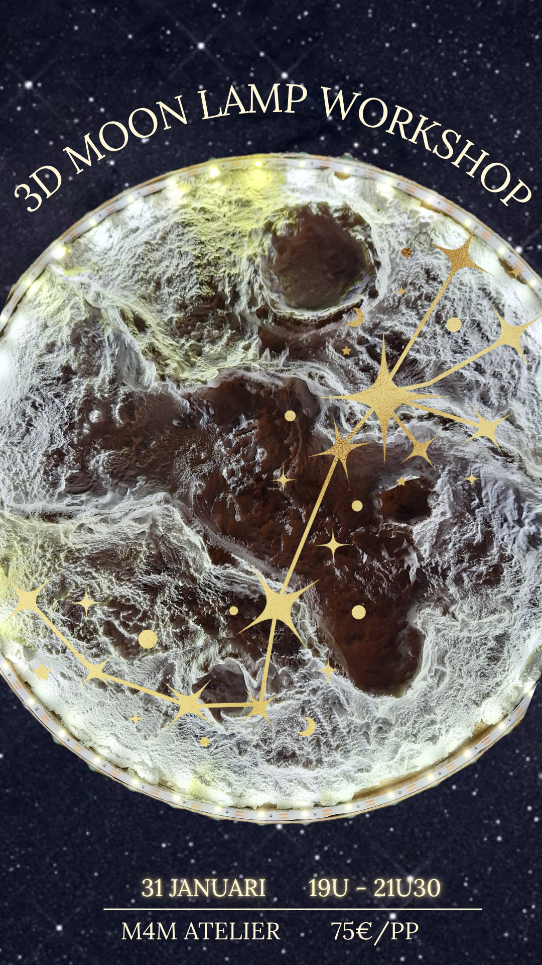 Maak je eigen 3D magische moonlamp - Foto