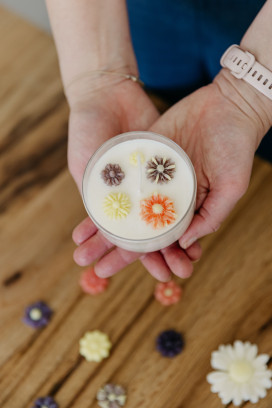 Geurkaarsen (bloemen) - workshop