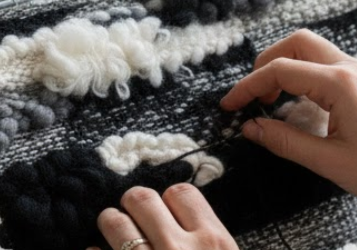 De kunst van het contrast:  Weven in Black & White