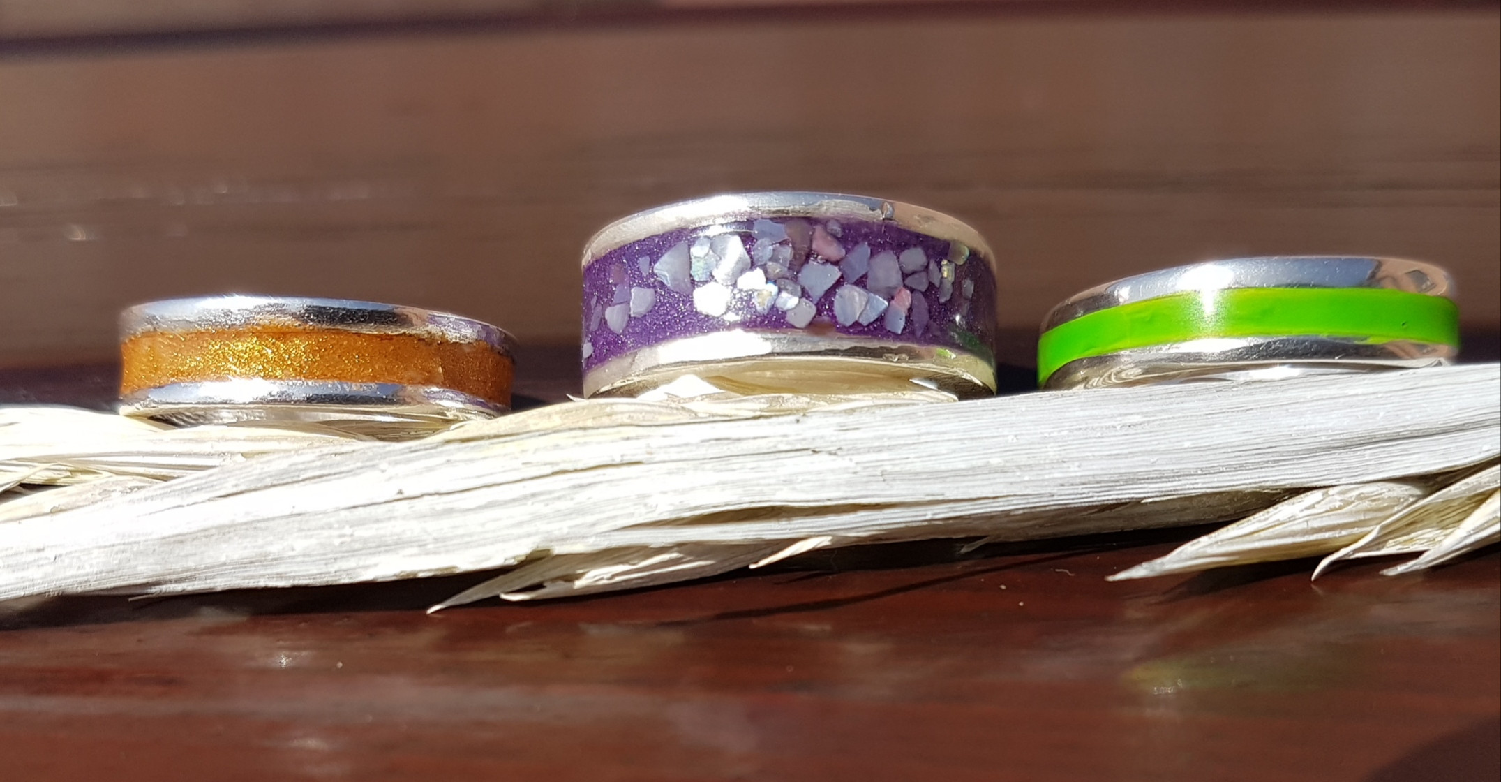 Workshop Zilverklei Ring met Inkleuring Rondom-rond - Foto