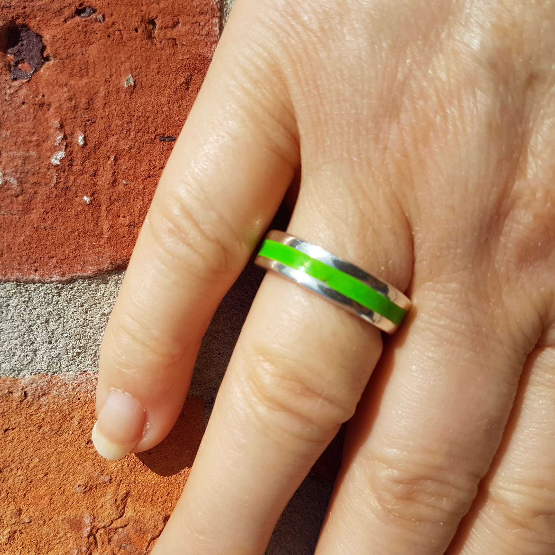 Workshop Zilverklei Ring met Inkleuring Rondom-rond