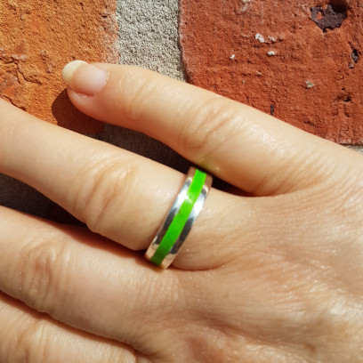 Workshop Zilverklei Ring met Inkleuring Rondom-rond