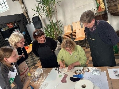 Glas in lood - cactus of blad (6u) - Luzatone in TIENEN - Foto