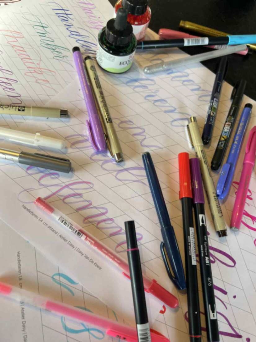 Workshop handletteren - Foto