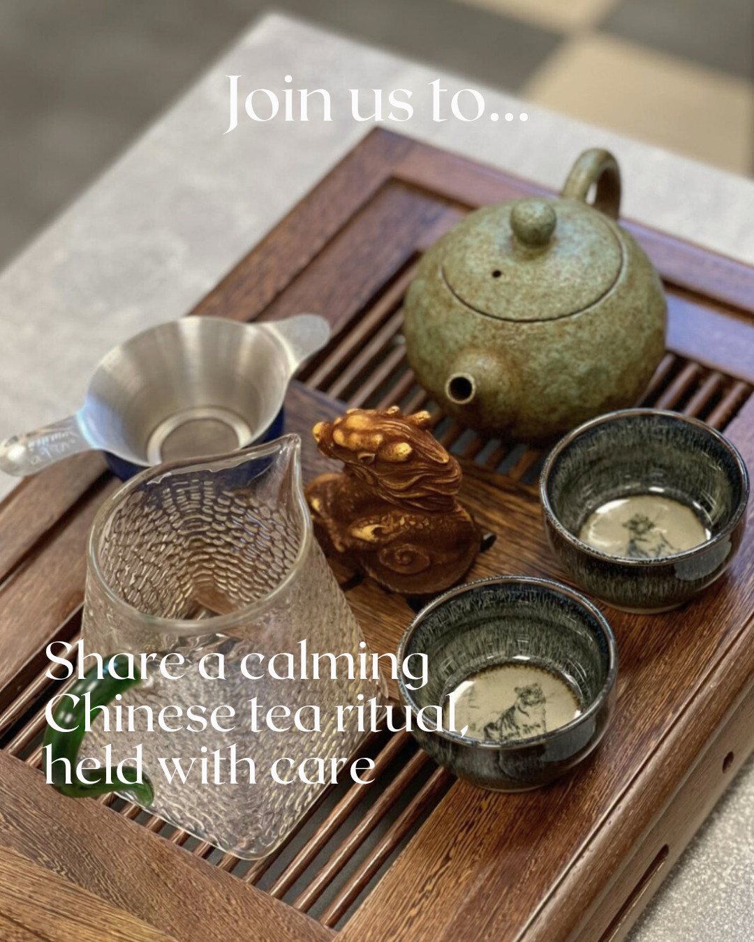 Nieuwjaarsritueel met theeceremonie - Foto