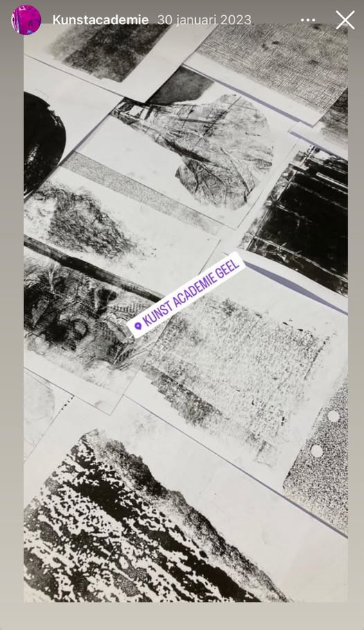 Wine & Art - monoprint collage - Foto