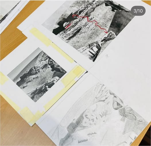 Wine & Art - monoprint collage - Foto