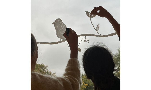 Raamtekenen als inloop workshop op een event