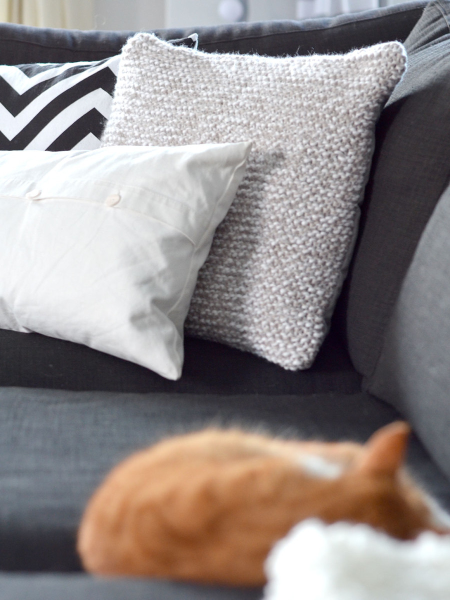 cozy kussen breien - diy kit - Foto