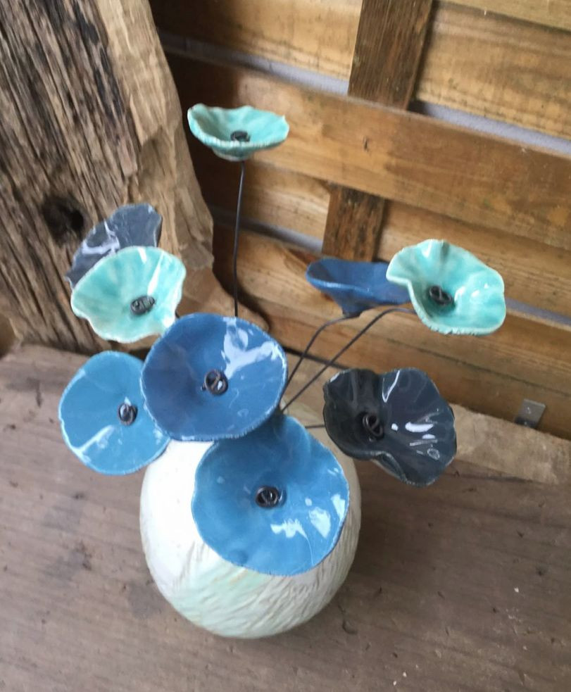 Workshop decoratieve bloemen in keramiek - Foto