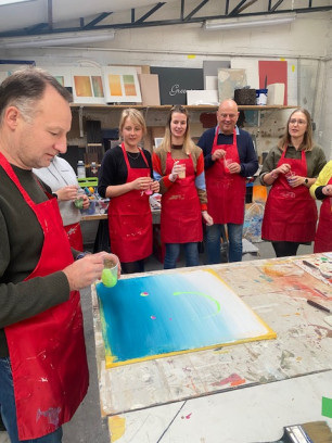 Workshop abstract schilderen