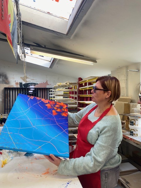 Abstract schilderij maken - Foto