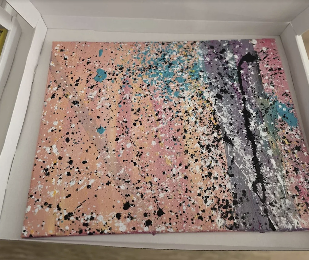 Workshop beleving Splatter Art Painting in Antwerpen - Foto