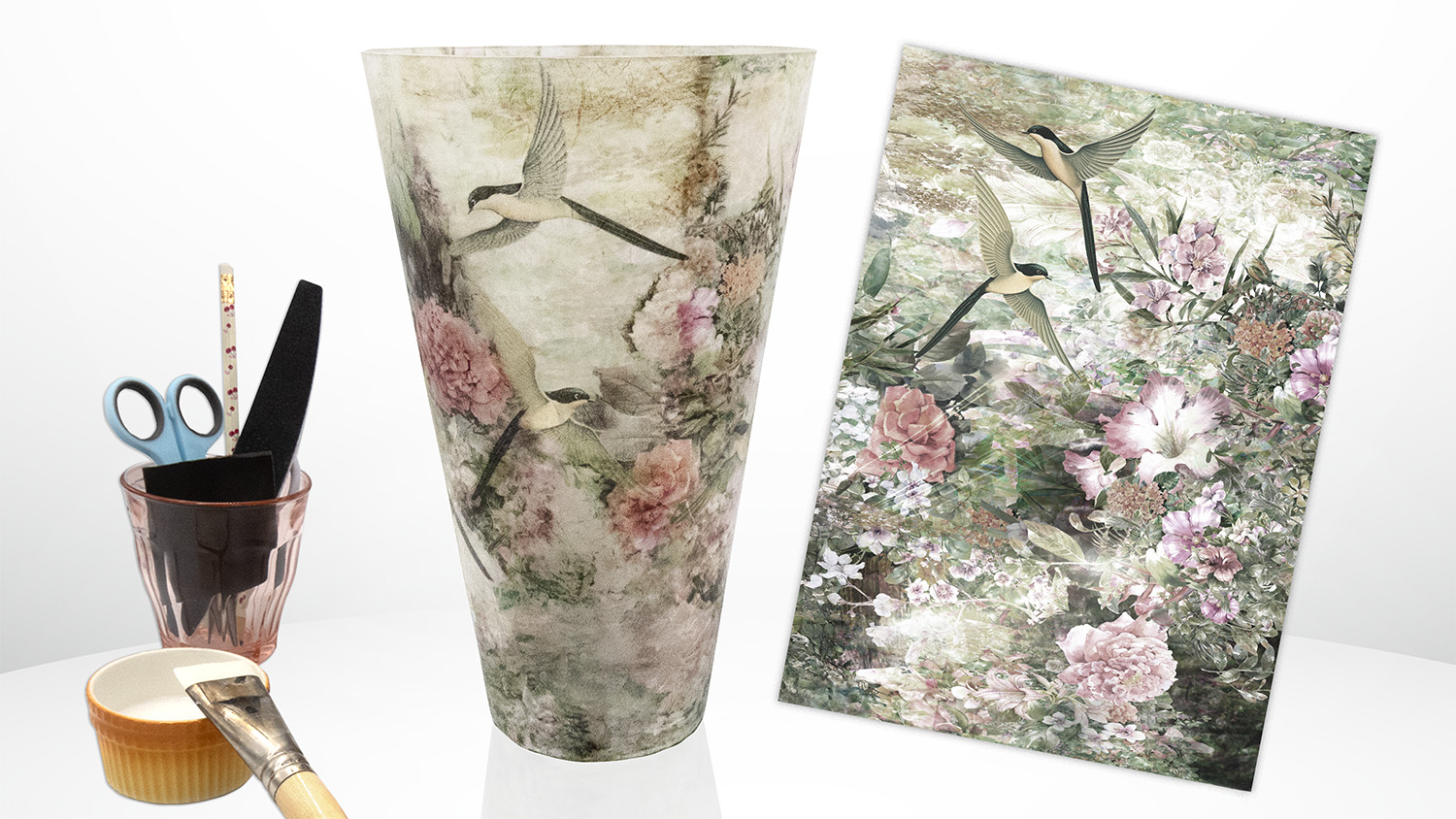 Workshop rijstpapier op glas