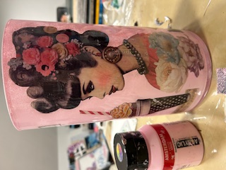 WORKSHOP - reverse decoupage vaas