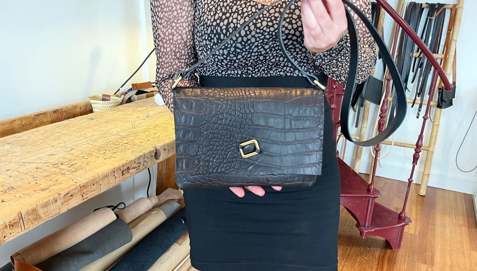 Workshop leren tas maken - Foto