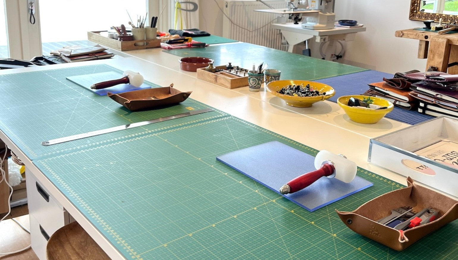 Workshop leren notebook cover maken - Foto