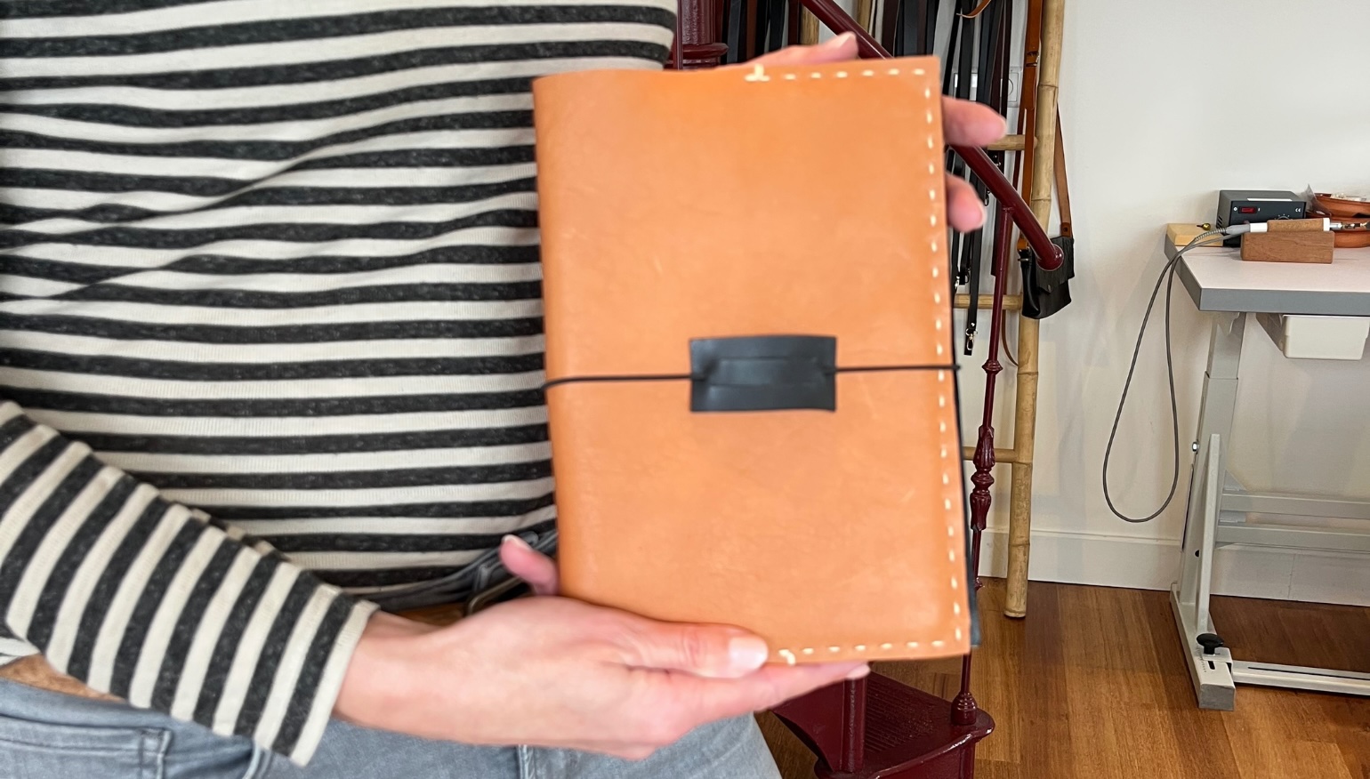 Workshop leren notebook cover maken