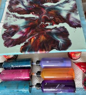 WORKSHOP ACRYLIC POURING - next level - dutch pouring & blowouts - Foto