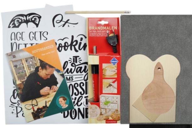DIY pakket houtbranden / pyrografie boterham