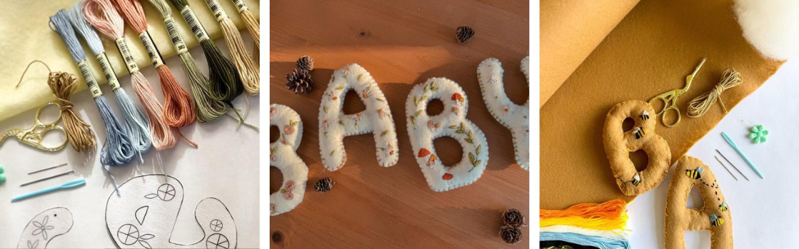 Een DIY waar je een naamslinger maakt