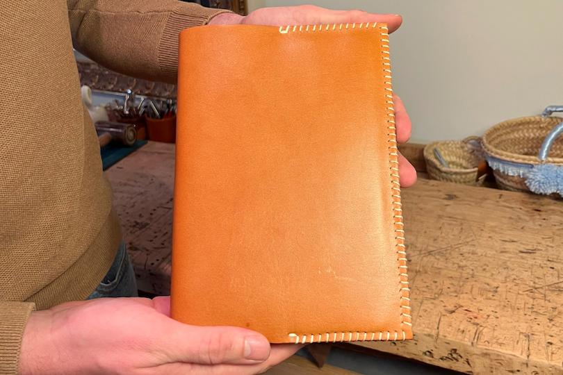 Workshop leren notebook cover maken 📚op locatie - Foto