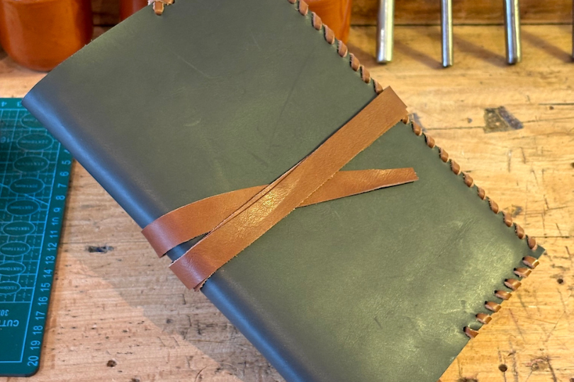 Workshop leren notebook cover maken