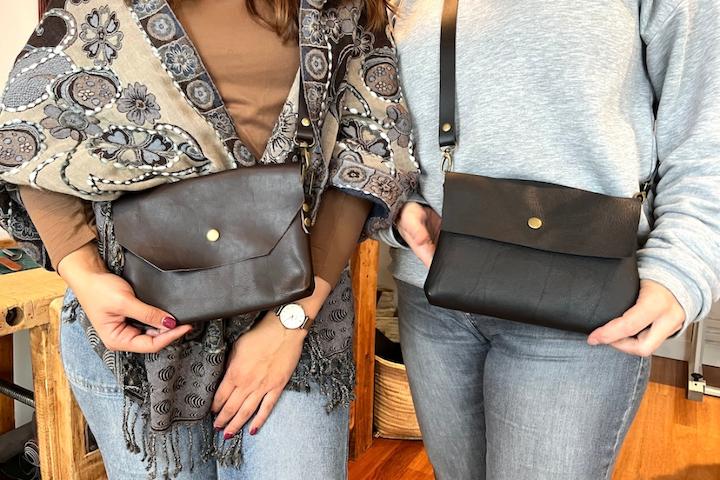 Workshop leren tas maken - Foto