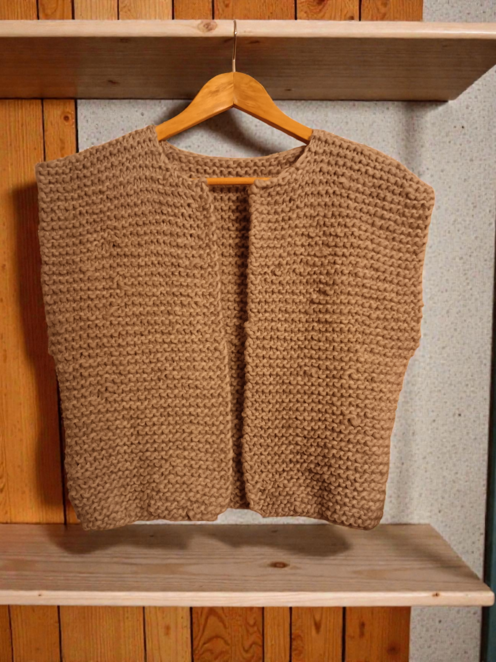 wolwijze gilet uit 100% wol - DIY kit
