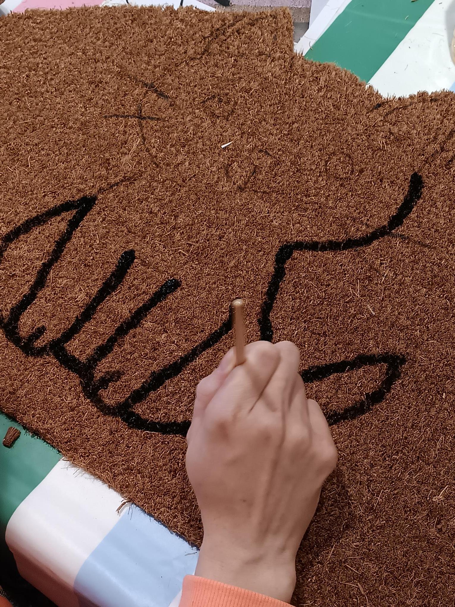 Deurmat pimpen - Foto