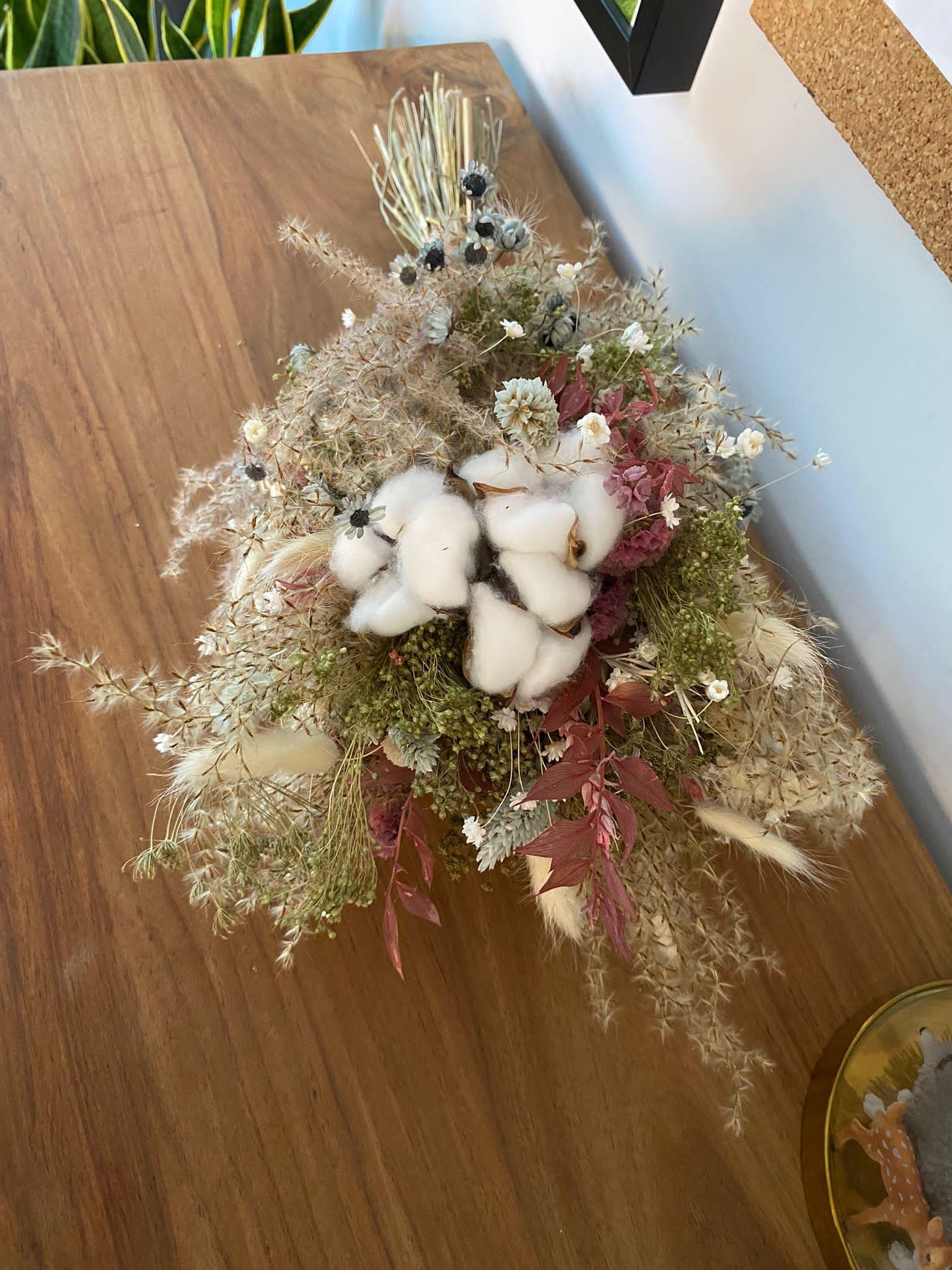 Droogbloemen boeket & sip workshop - Foto