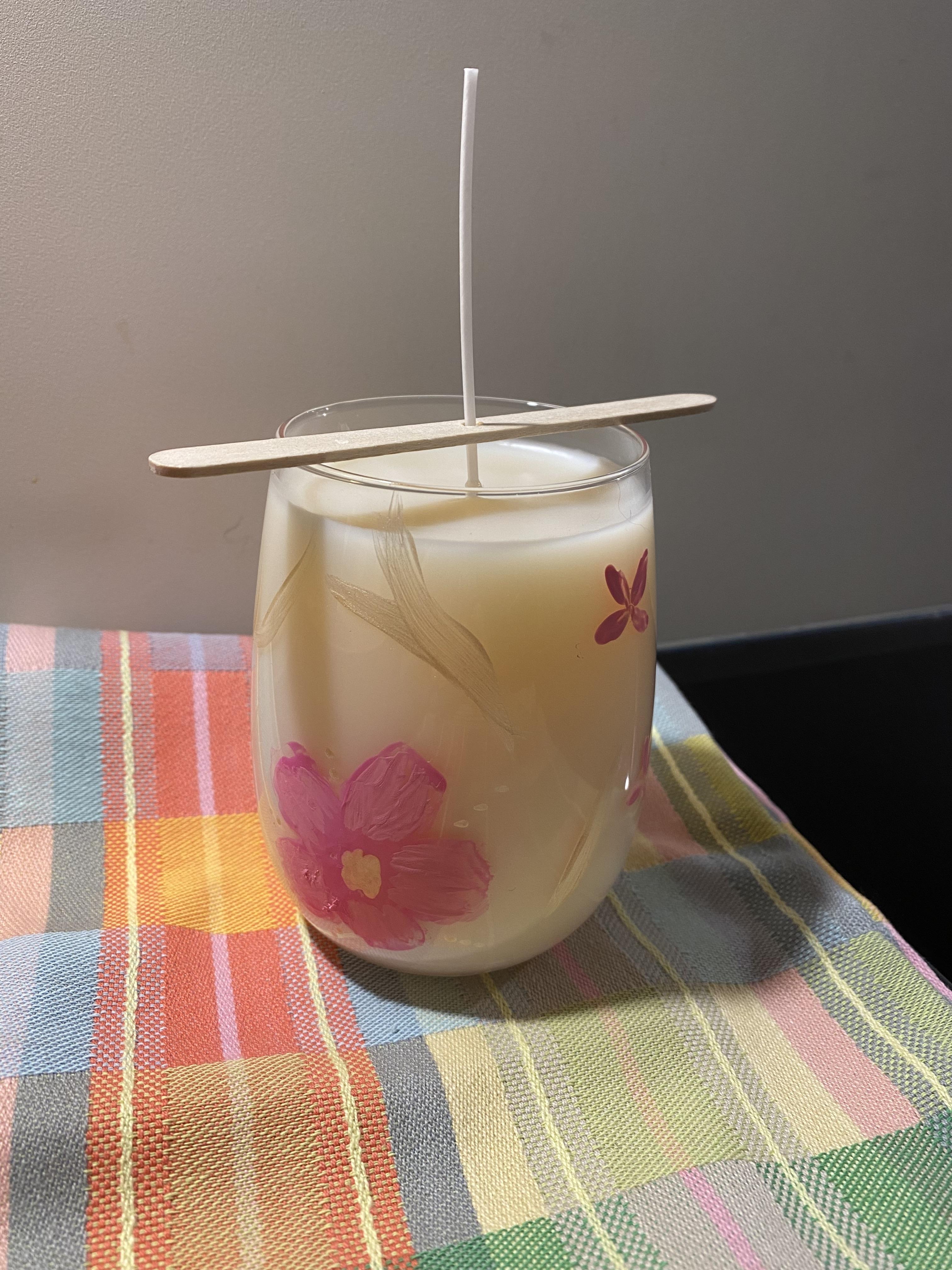 Workshop glas schilderen en kaars gieten - Foto