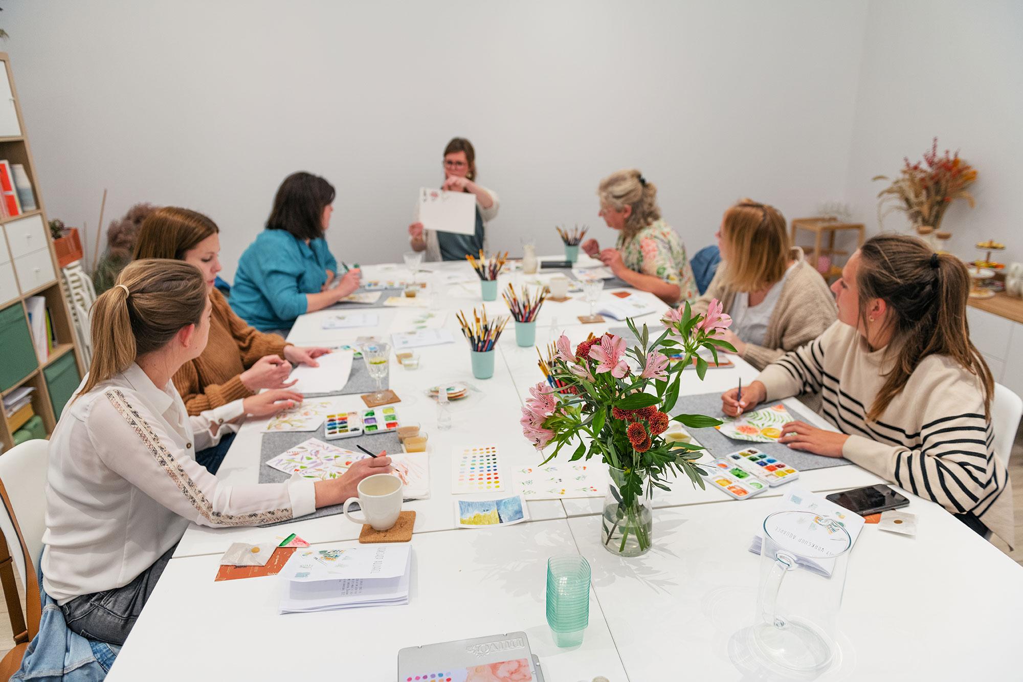 Vlinders in Aquarel, dagworkshop. - Foto